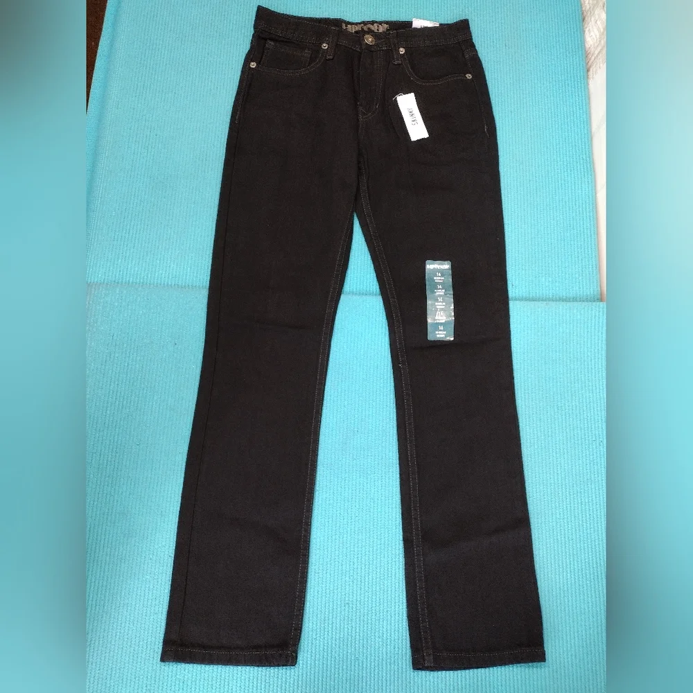 Uprear Skinny Jean Junior Girls Extra Slim Fit Straight Leg Jeans 14R - Picture 2 of 11